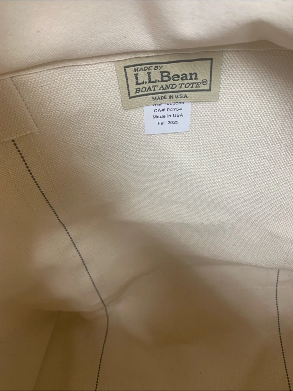 L.L. Bean sturdy canvas